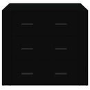 vidaXL fekete szerelt fa tálalószekrény 80x33 x70 cm