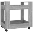vidaXL szürke sonoma szerelt fa asztal-kocsi 60 x 45 x 60 cm