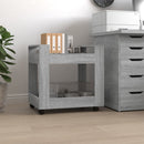 vidaXL szürke sonoma szerelt fa asztal-kocsi 60 x 45 x 60 cm