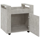 vidaXL betonszürke szerelt fa asztal-kocsi 60 x 45 x 60 cm