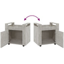 vidaXL betonszürke szerelt fa asztal-kocsi 60 x 45 x 60 cm