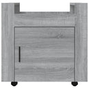 vidaXL szürke sonoma szerelt fa asztal-kocsi 60 x 45 x 60 cm