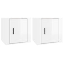 vidaXL 2 db magasfényű fehér éjjeliszekrény 50x39x47 cm