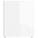 vidaXL 2 db magasfényű fehér éjjeliszekrény 50x39x47 cm