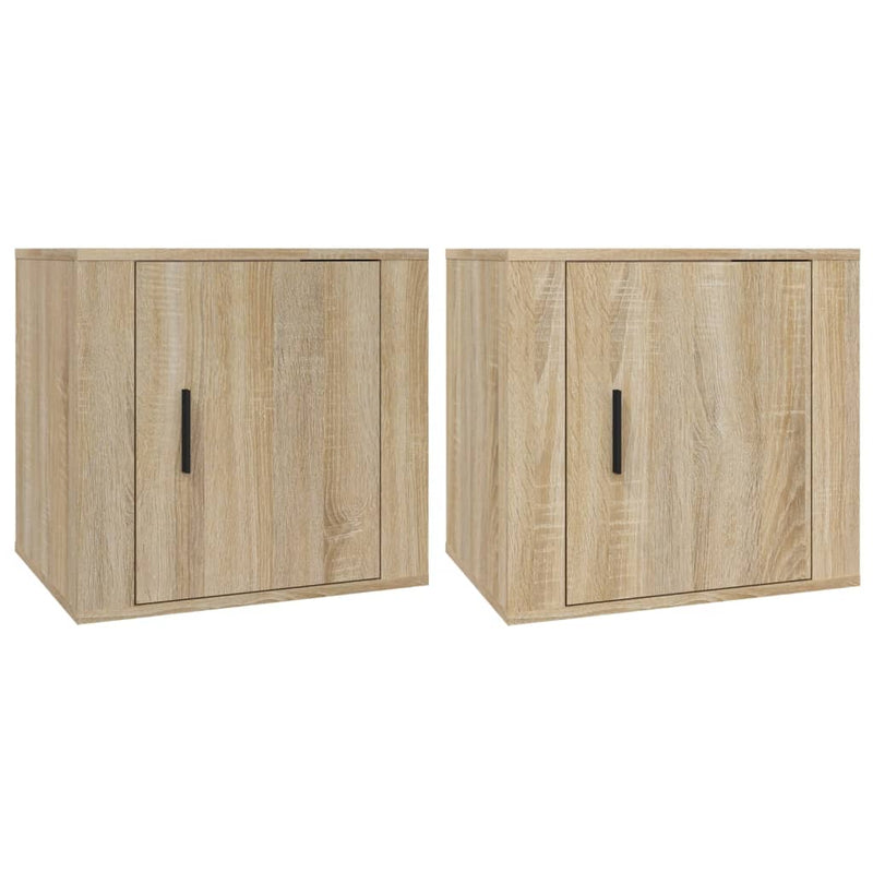 vidaXL 2 db sonoma tölgy színű éjjeliszekrény 50x39x47 cm