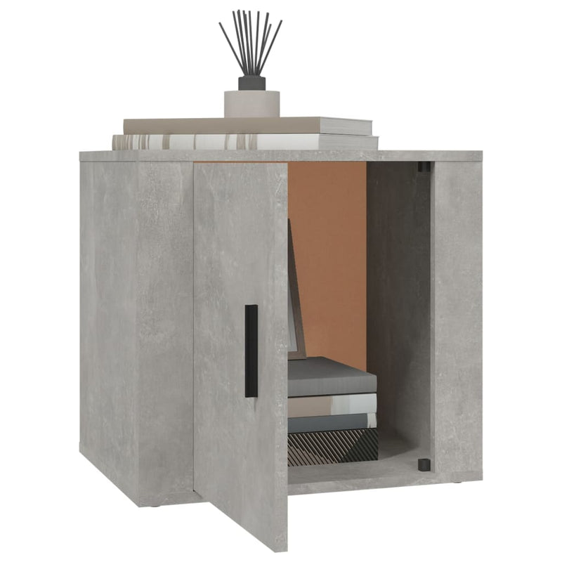 vidaXL betonszürke éjjeliszekrény 50x39x47 cm