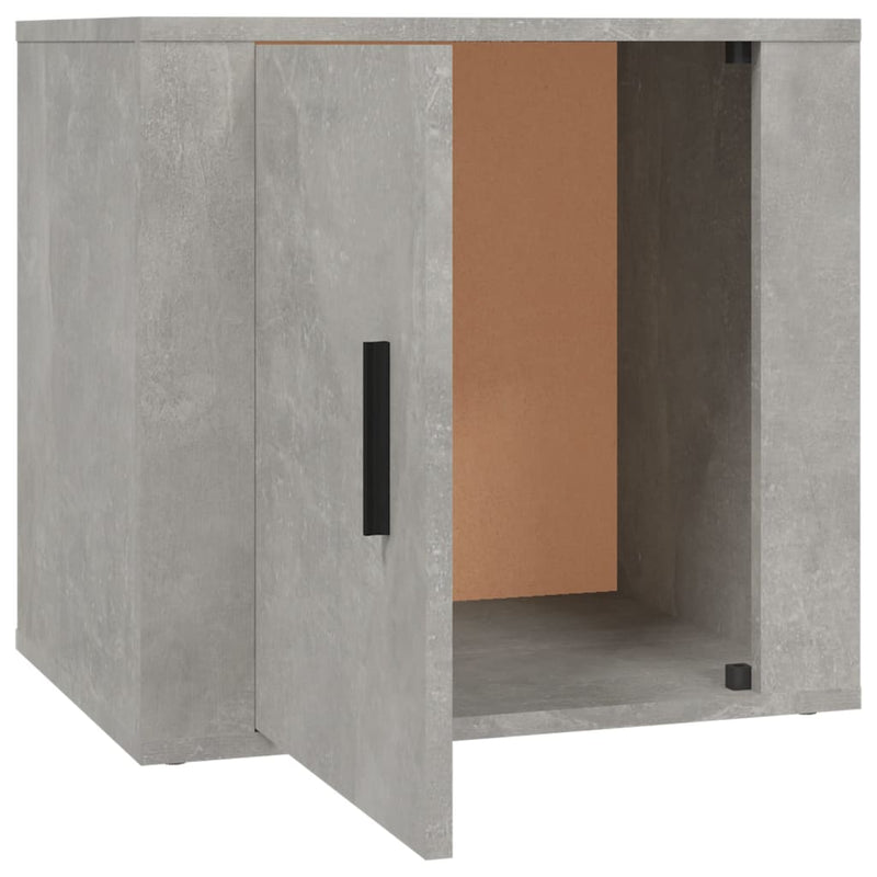 vidaXL 2 db betonszürke éjjeliszekrény 50x39x47 cm