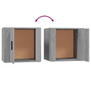 vidaXL 2 db szürke sonoma színű éjjeliszekrény 50x39x47 cm