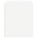 vidaXL magasfényű fehér éjjeliszekrény 50x39x47 cm