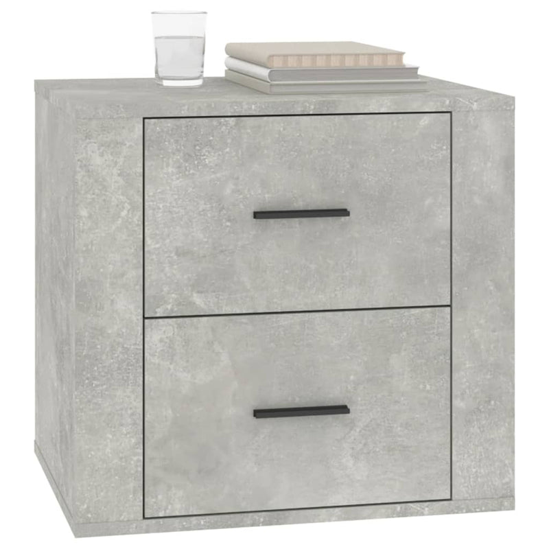 vidaXL betonszürke éjjeliszekrény 50x39x47 cm