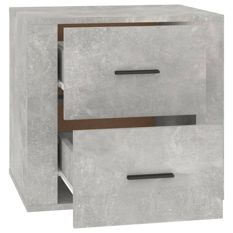 vidaXL betonszürke éjjeliszekrény 50x39x47 cm