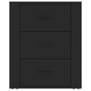 vidaXL fekete szerelt fa éjjeliszekrény 50 x 36 x 60 cm