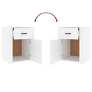 vidaXL fehér szerelt fa éjjeliszekrény 50 x 36 x 60 cm