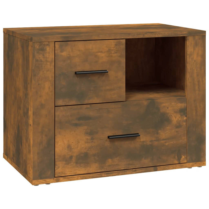 vidaXL füstös tölgy színű szerelt fa éjjeliszekrény 60 x 36 x 45 cm