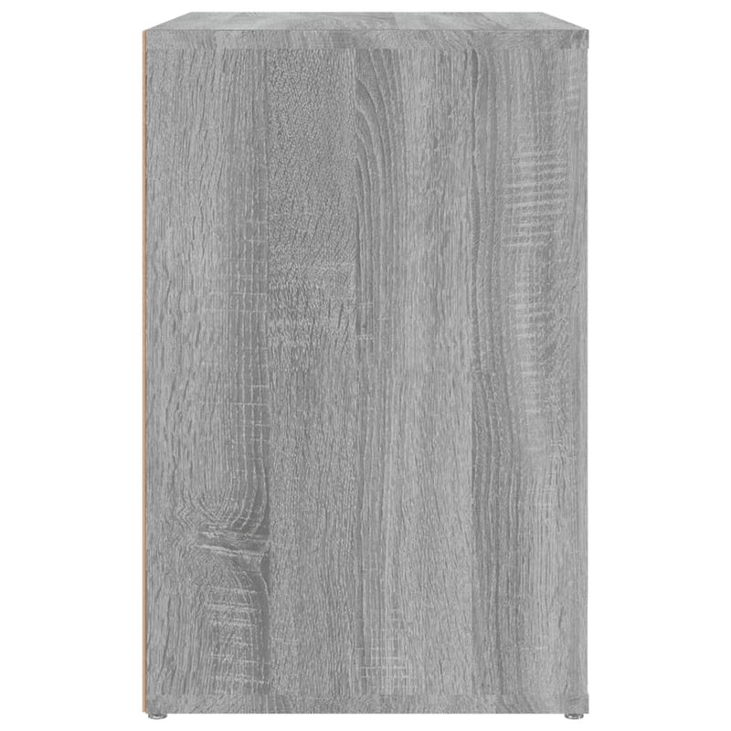 vidaXL szürke sonoma színű szerelt fa cipősszekrény 130 x 35 x 54 cm