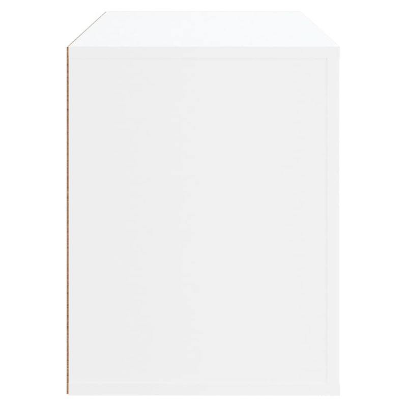 vidaXL fehér szerelt fa cipősszekrény 80x35x45 cm