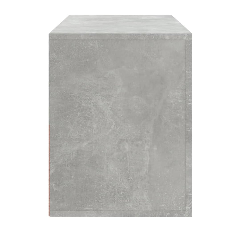 vidaXL betonszürke szerelt fa cipőszekrény 80x35x45 cm