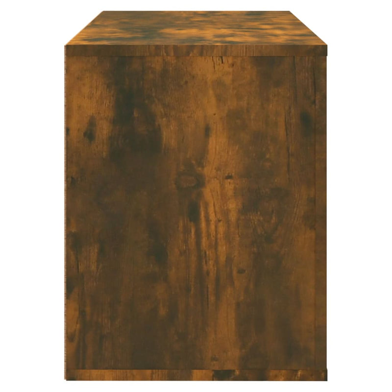 vidaXL füstös tölgy színű szerelt fa cipősszekrény 80x35x45 cm