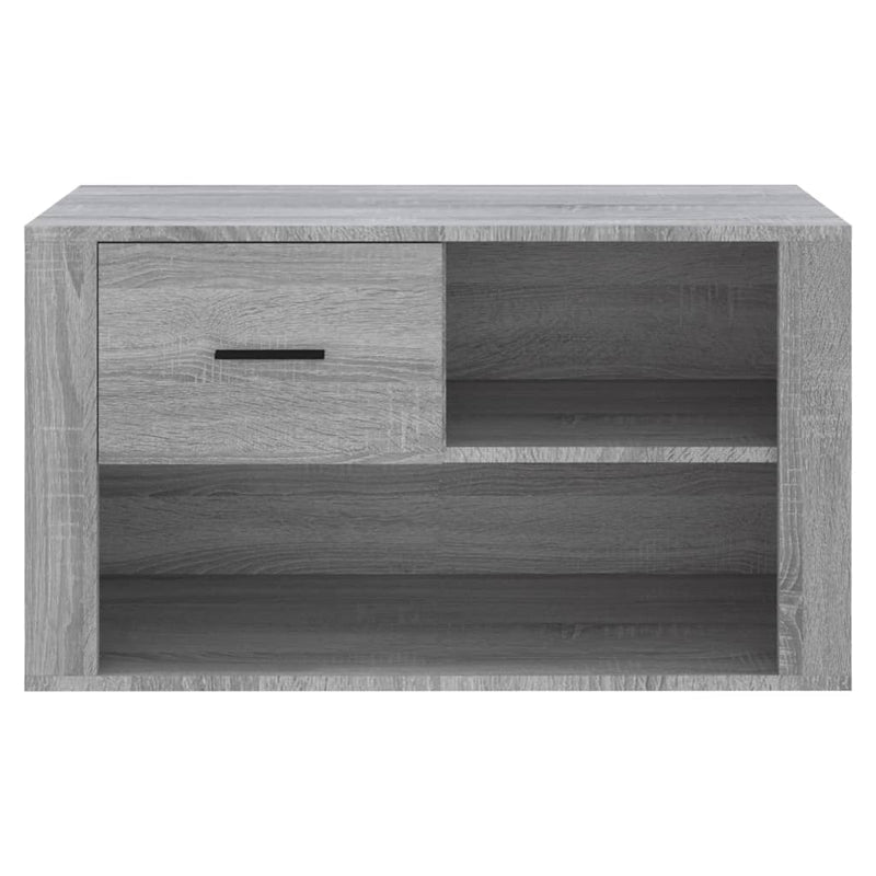 vidaXL szürke sonoma színű szerelt fa cipősszekrény 80x35x45 cm