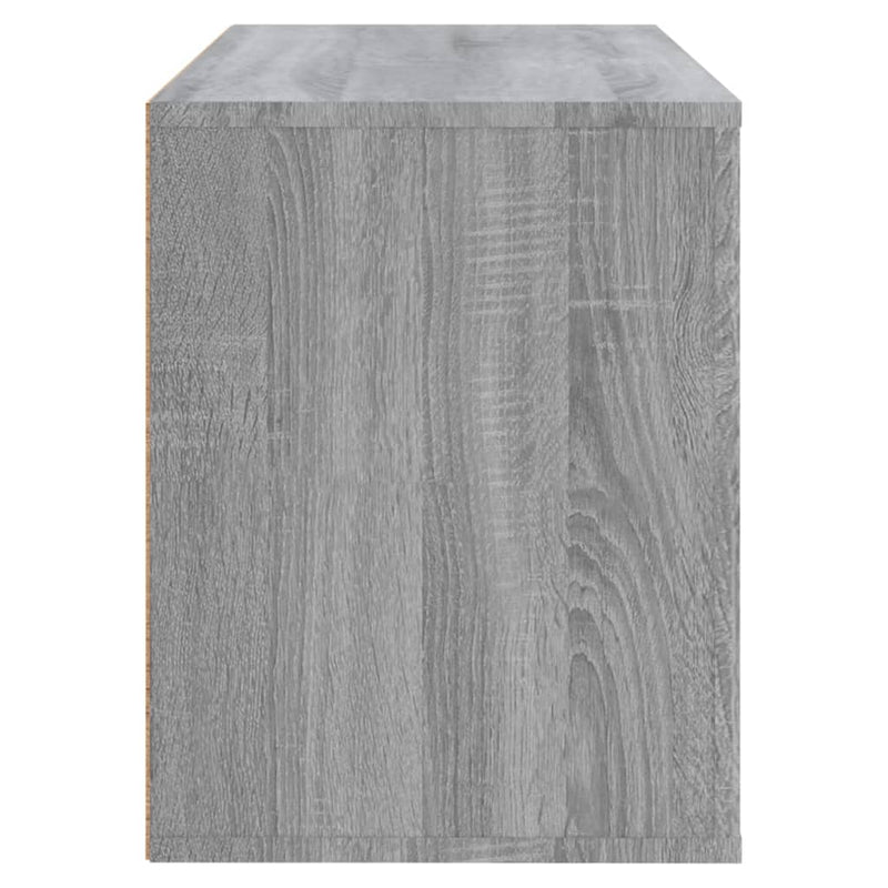 vidaXL szürke sonoma színű szerelt fa cipősszekrény 80x35x45 cm