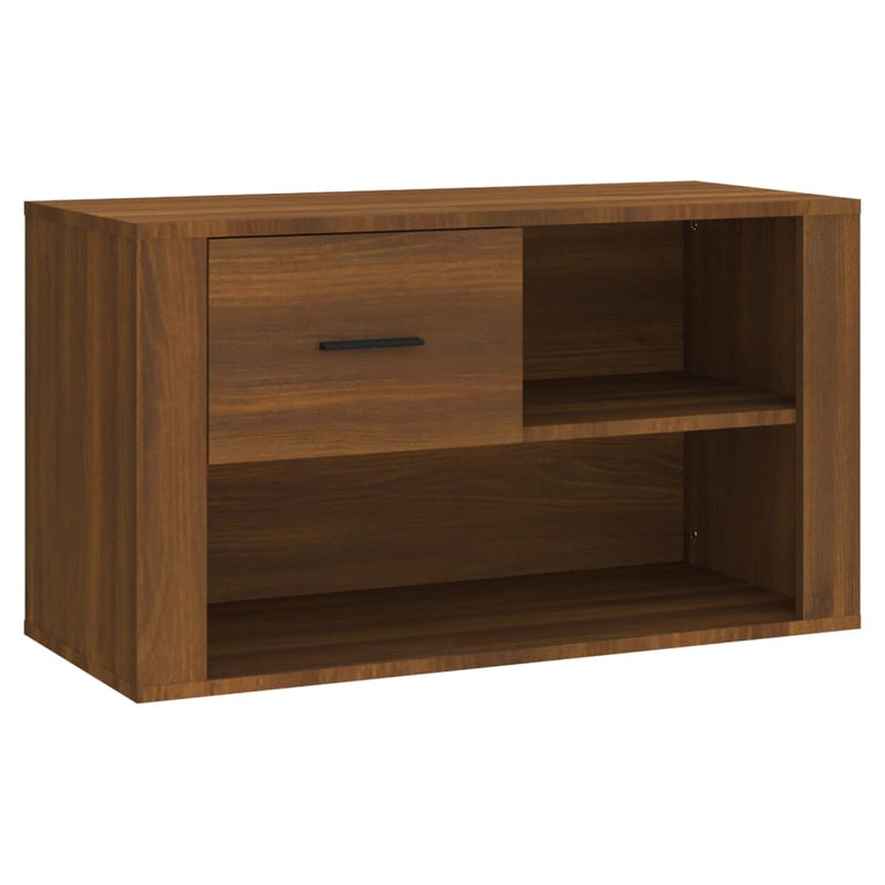 vidaXL barna tölgy színű szerelt fa cipősszekrény 80x35x45 cm