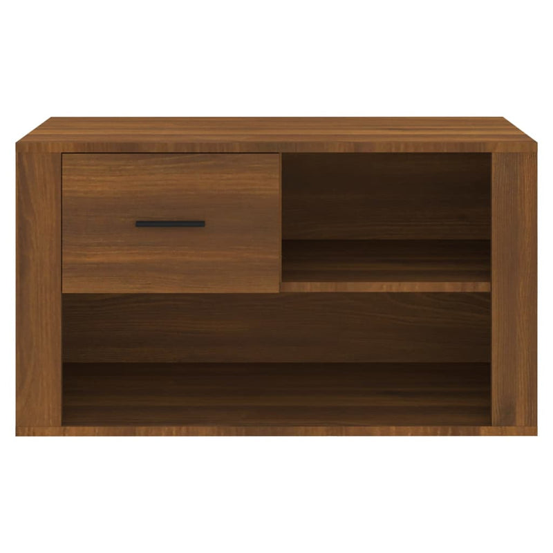 vidaXL barna tölgy színű szerelt fa cipősszekrény 80x35x45 cm