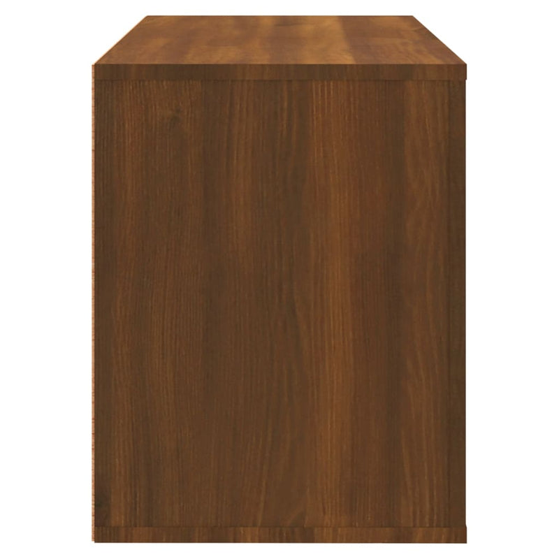 vidaXL barna tölgy színű szerelt fa cipősszekrény 80x35x45 cm