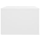 vidaXL fehér falra szerelhető éjjeliszekrény 50 x 36 x 25 cm