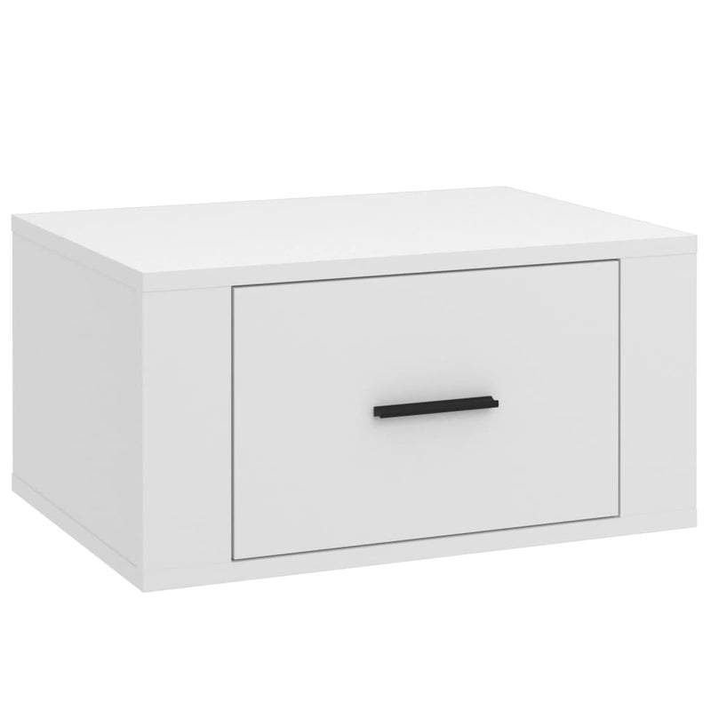 vidaXL 2 db fehér falra szerelhető éjjeliszekrény 50 x 36 x 25 cm