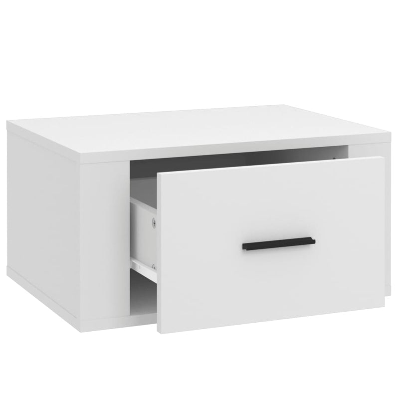 vidaXL 2 db fehér falra szerelhető éjjeliszekrény 50 x 36 x 25 cm