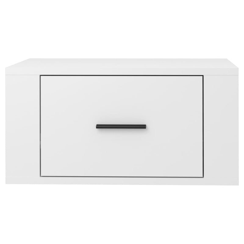 vidaXL 2 db magasfényű fehér fali éjjeliszekrény 50x36x25 cm
