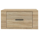 vidaXL 2 db sonoma tölgy falra szerelhető éjjeliszekrény 50x36x25 cm