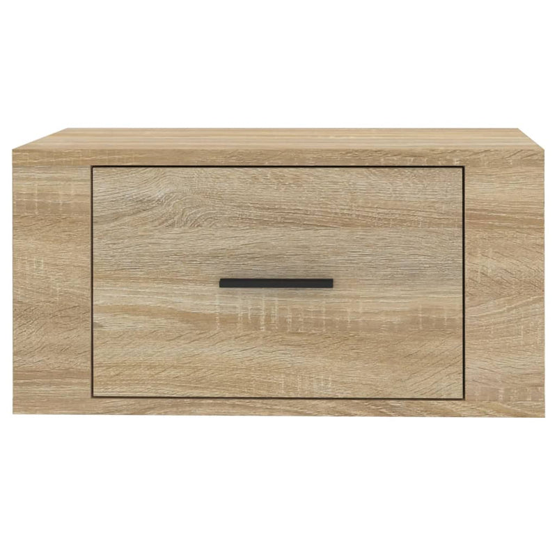 vidaXL 2 db sonoma tölgy falra szerelhető éjjeliszekrény 50x36x25 cm