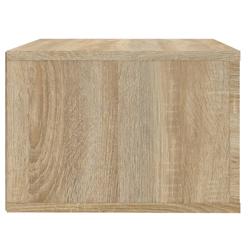 vidaXL 2 db sonoma tölgy falra szerelhető éjjeliszekrény 50x36x25 cm