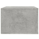 vidaXL betonszürke falra szerelhető éjjeliszekrény 50 x 36 x 25 cm