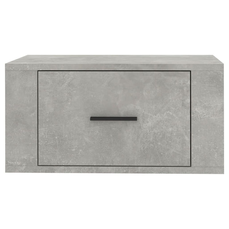 vidaXL 2 db betonszürke falra szerelhető éjjeliszekrény 50x36x25 cm