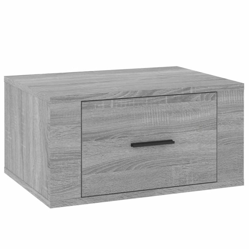 vidaXL 2 db szürke sonoma falra szerelhető éjjeliszekrény 50x36x25 cm