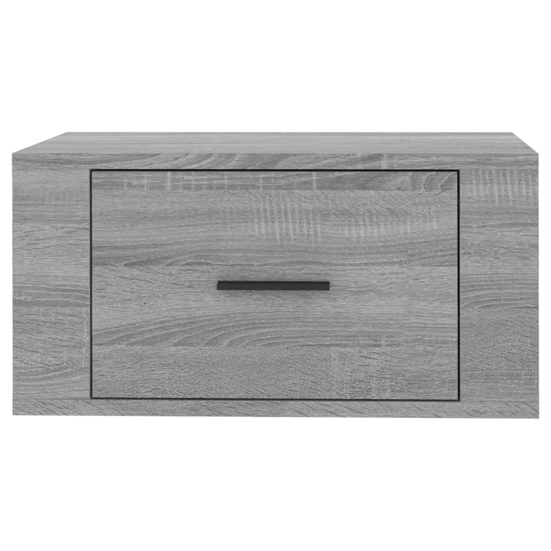 vidaXL 2 db szürke sonoma falra szerelhető éjjeliszekrény 50x36x25 cm