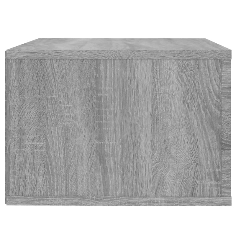vidaXL 2 db szürke sonoma falra szerelhető éjjeliszekrény 50x36x25 cm