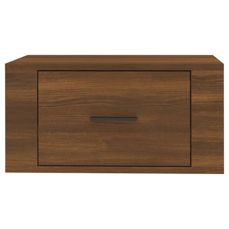 vidaXL 2 db barna tölgy színű fali éjjeliszekrény 50 x 36 x 25 cm