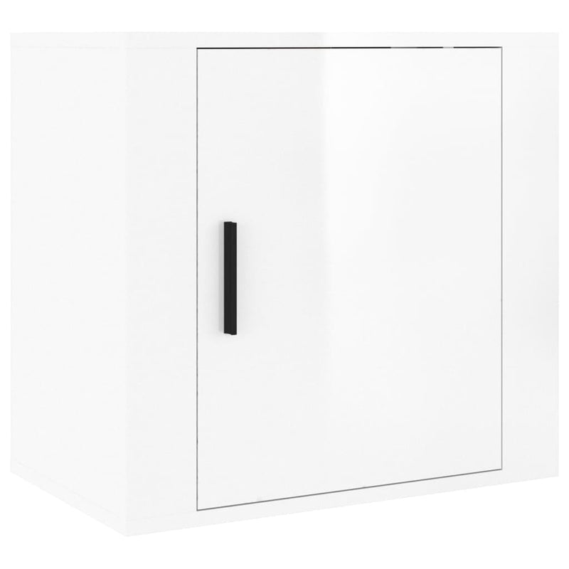 vidaXL 2 db magasfényű fehér fali éjjeliszekrény 50x30x47 cm