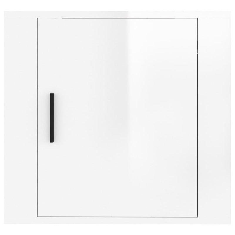 vidaXL 2 db magasfényű fehér fali éjjeliszekrény 50x30x47 cm