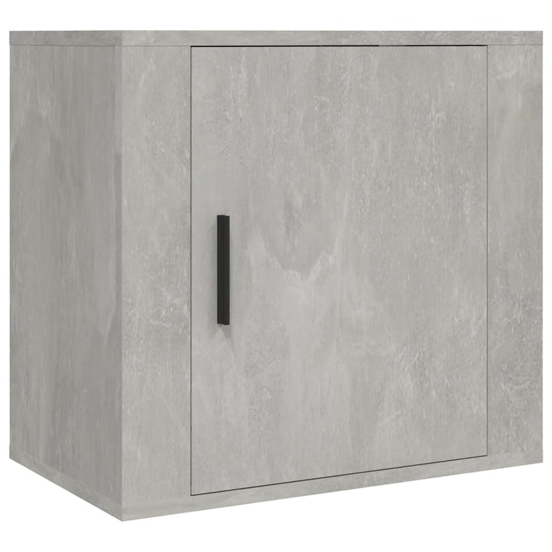 vidaXL 2 db betonszürke falra szerelhető éjjeliszekrény 50x30x47 cm