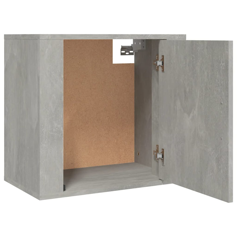 vidaXL 2 db betonszürke falra szerelhető éjjeliszekrény 50x30x47 cm