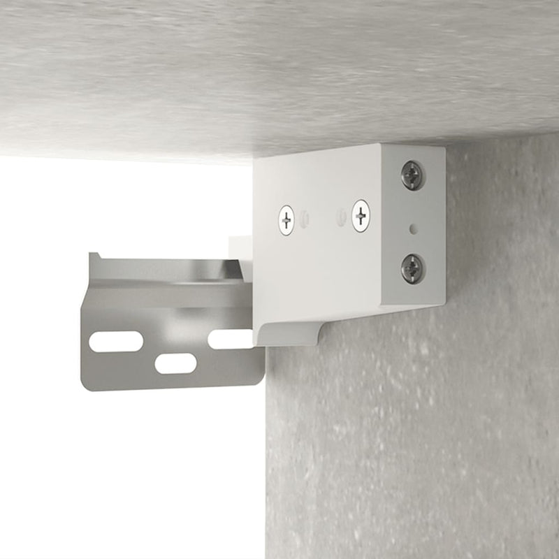 vidaXL 2 db betonszürke falra szerelhető éjjeliszekrény 50x30x47 cm