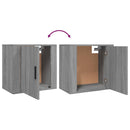 vidaXL 2 db szürke sonoma falra szerelhető éjjeliszekrény 50x30x47 cm