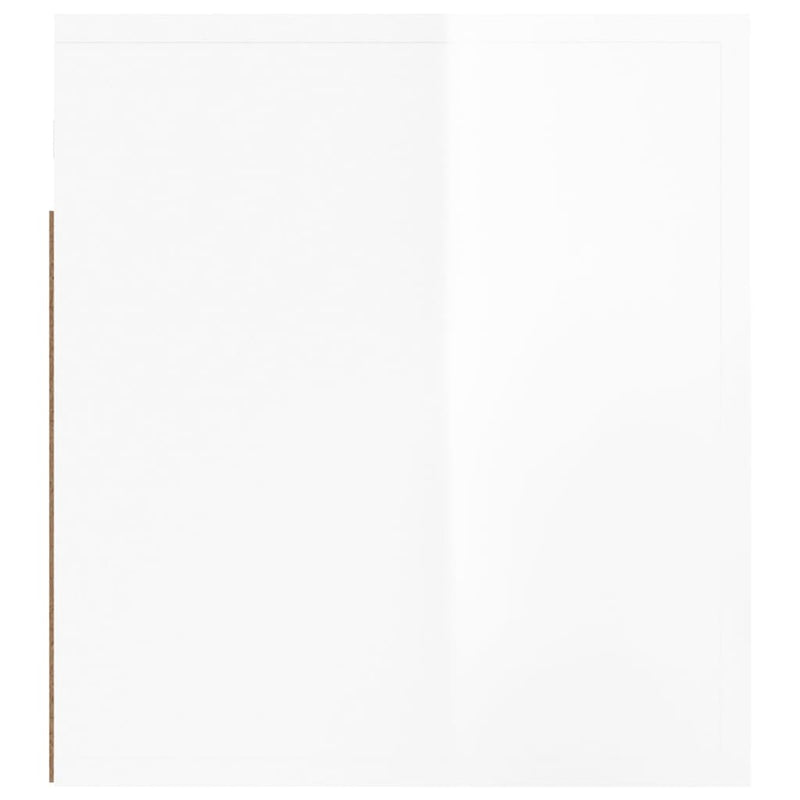 vidaXL 2 db magasfényű fehér fali éjjeliszekrény 50x36x40 cm