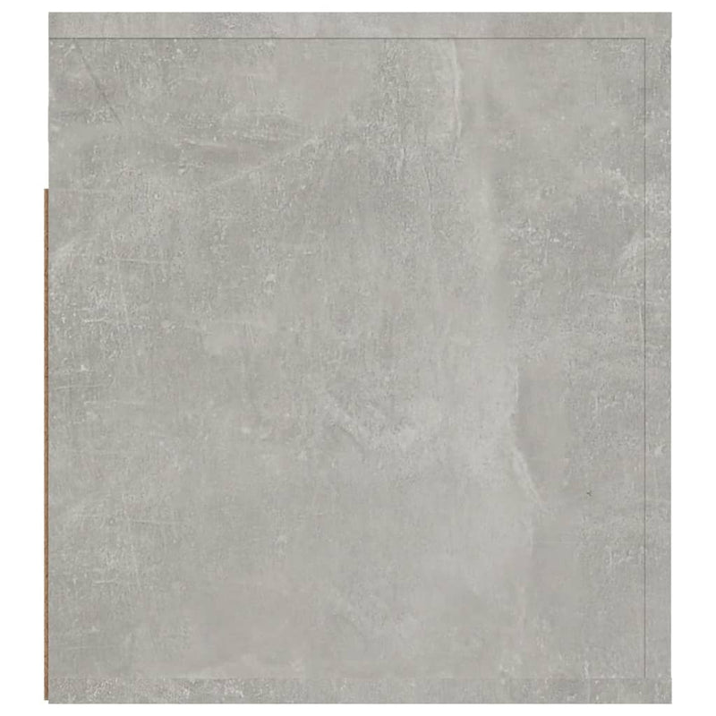 vidaXL 2 db betonszürke falra szerelhető éjjeliszekrény 50x36x40 cm