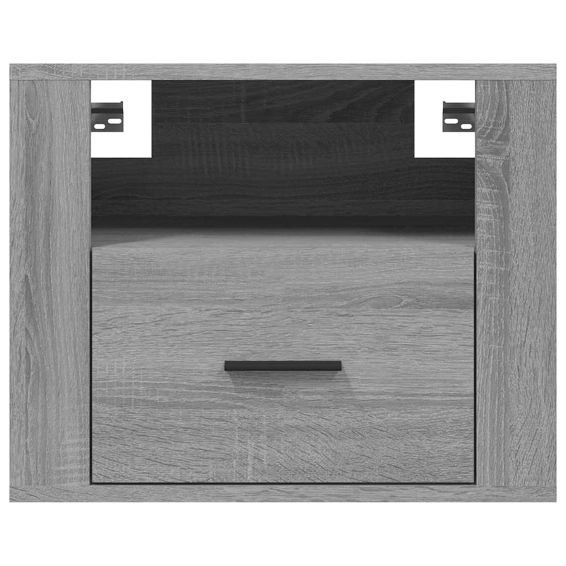 vidaXL 2 db szürke sonoma falra szerelhető éjjeliszekrény 50x36x40 cm