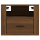vidaXL barna tölgyszínű falra szerelhető éjjeliszekrény 50x36x40 cm